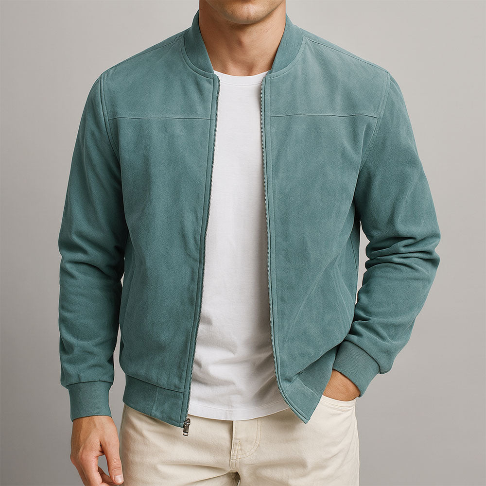 Amiro | Chaqueta bomber de ante elegante