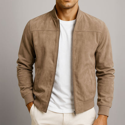 Amiro | Chaqueta bomber de ante elegante