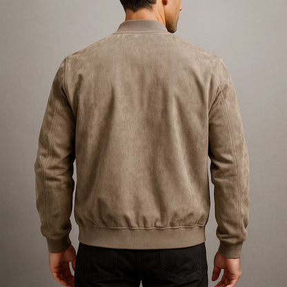 Amiro | Chaqueta bomber de ante elegante