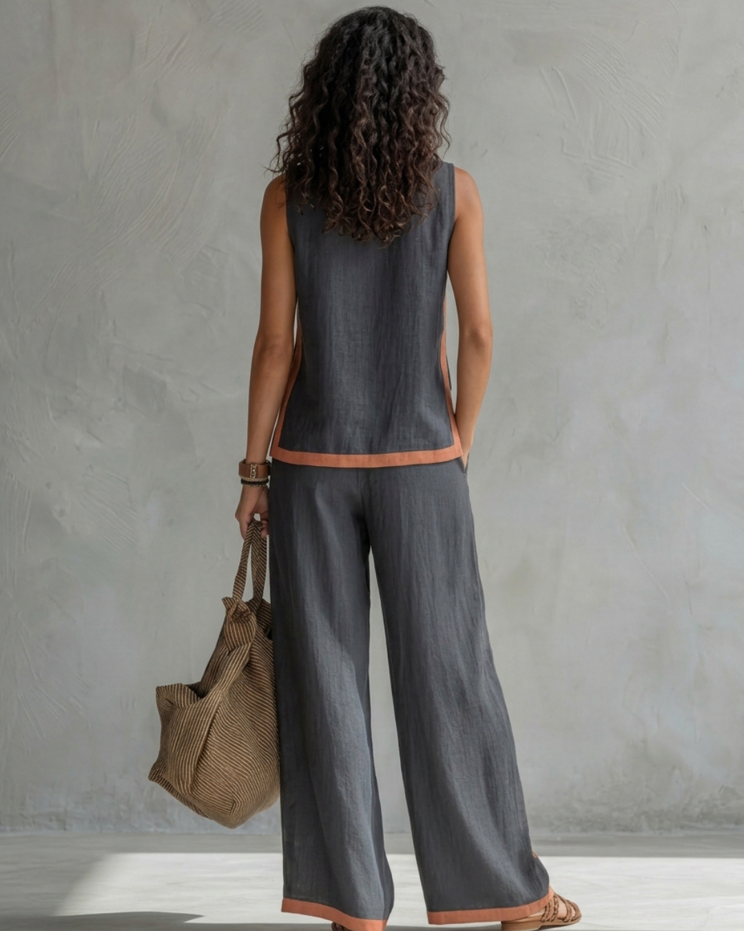 Leila | Conjunto Elegante de Algodón y Lino