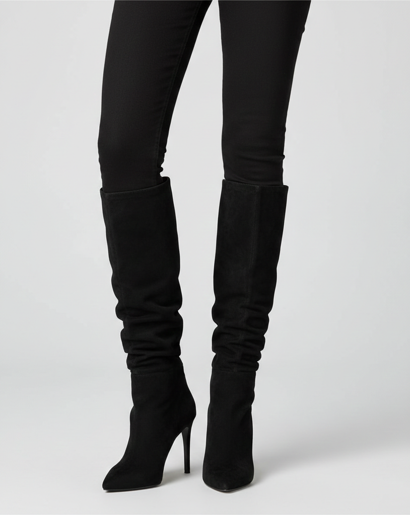 Valeria | Botas altas elegantes de tacón fino