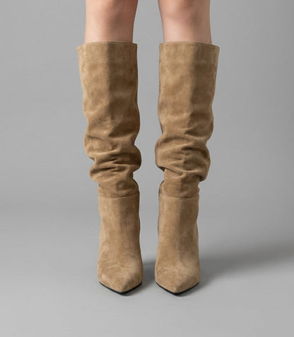 Valeria | Botas altas elegantes de tacón fino