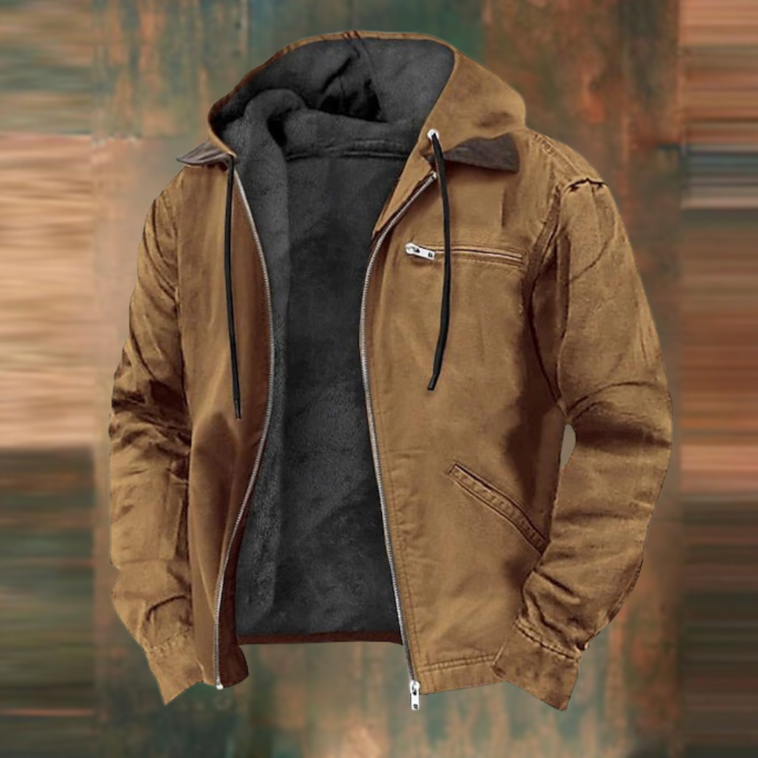 Nate | Chaqueta con Capucha y Cremallera